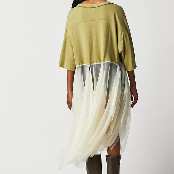 ISO Free People x Tricia Fix Touchdown Tulle Tee Size XS or S - Picture 2 of 3
